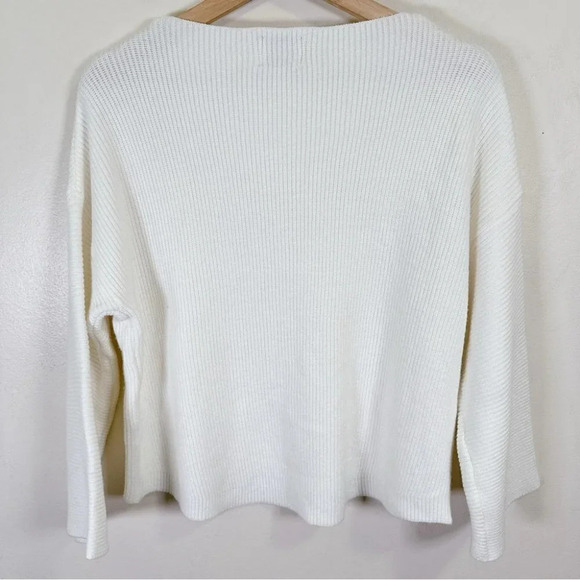 Princess Polly Laneway Pullover Sweater White Bell Sleeves - Picture 14 of 14